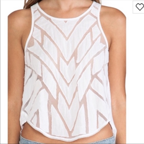 Free People Tops - Free People Ginger Geometric Cut Out Tank